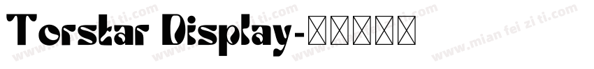 Torstar Display字体转换